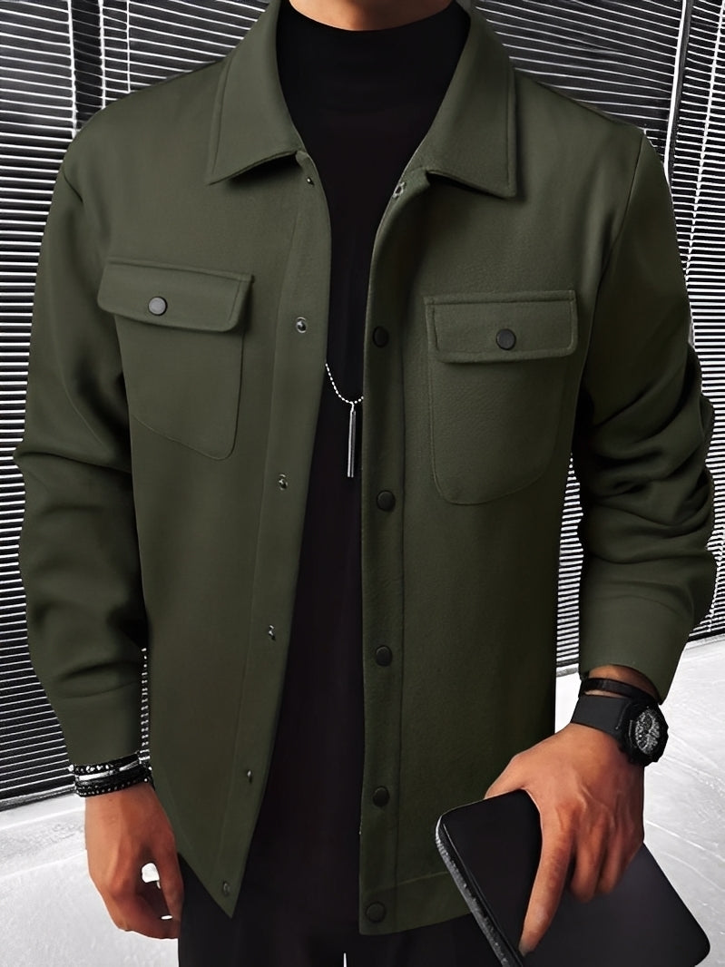 Krohn-e | Lässige Karierte Jacke mit Taschen für Herren