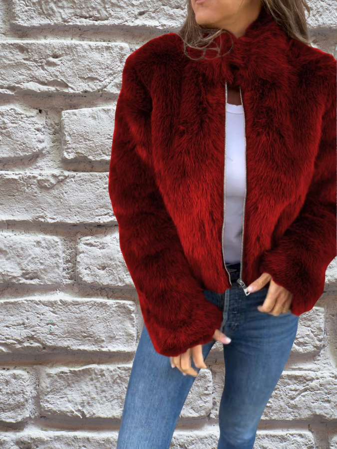 Krohn-e | Luxus Damen-Felljacke