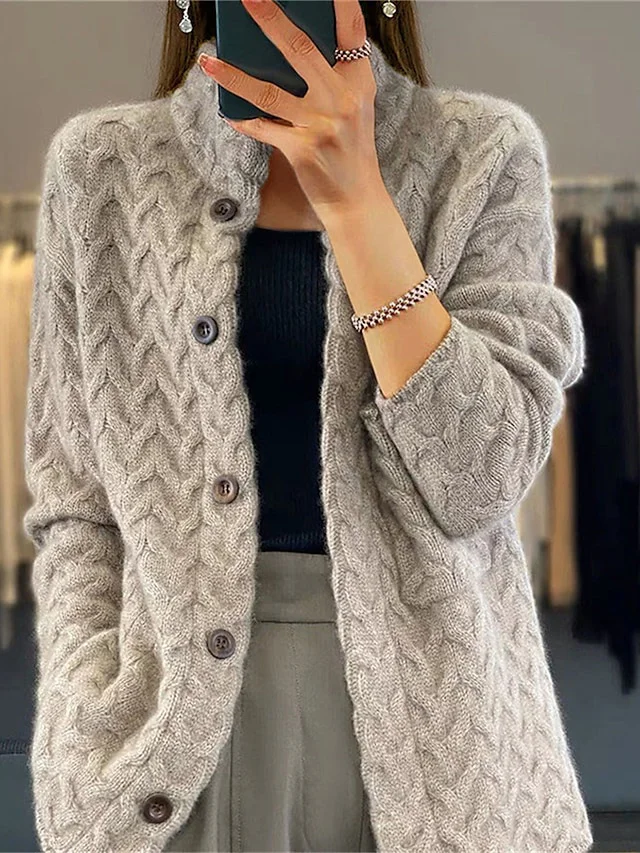 Krohn-e | Damen Cardigan Elegant und Lässig Komfort und Eleganz Im Alltag