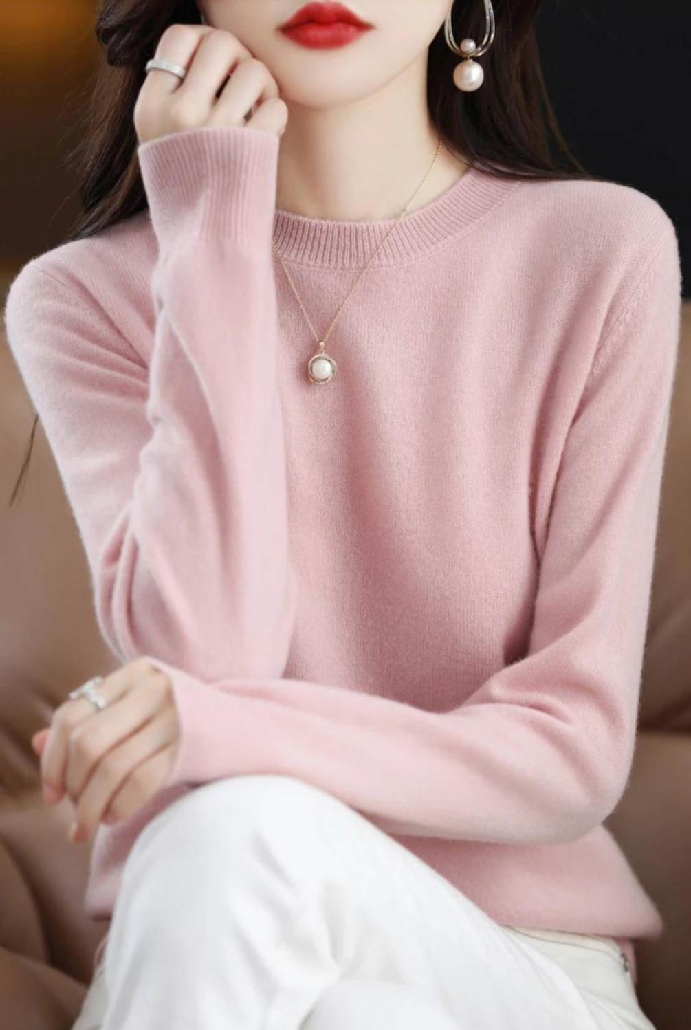 Krohn-e | Pullover - Stylischer weicher Langarm-Strickpullover