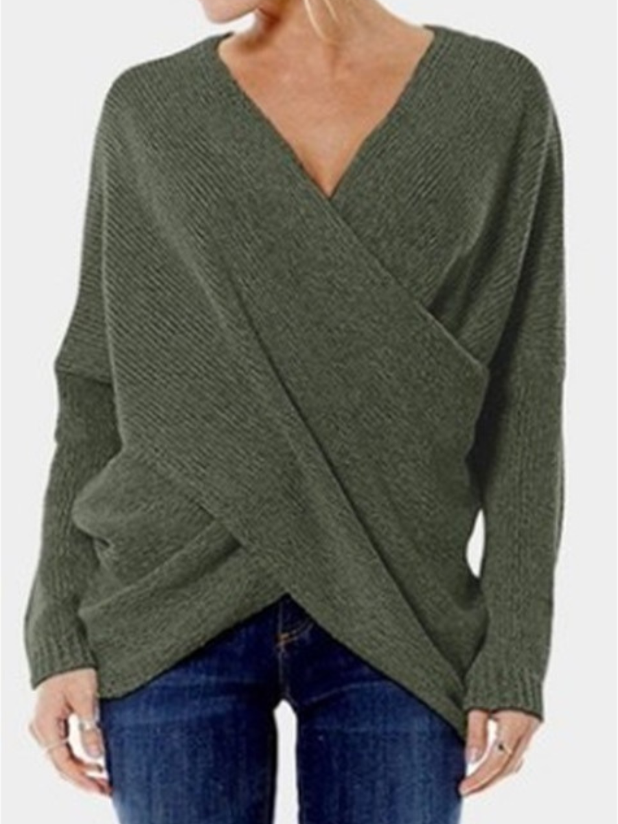 Krohn-e | Stilvoller & Sexy Pullover mit V-Ausschnitt