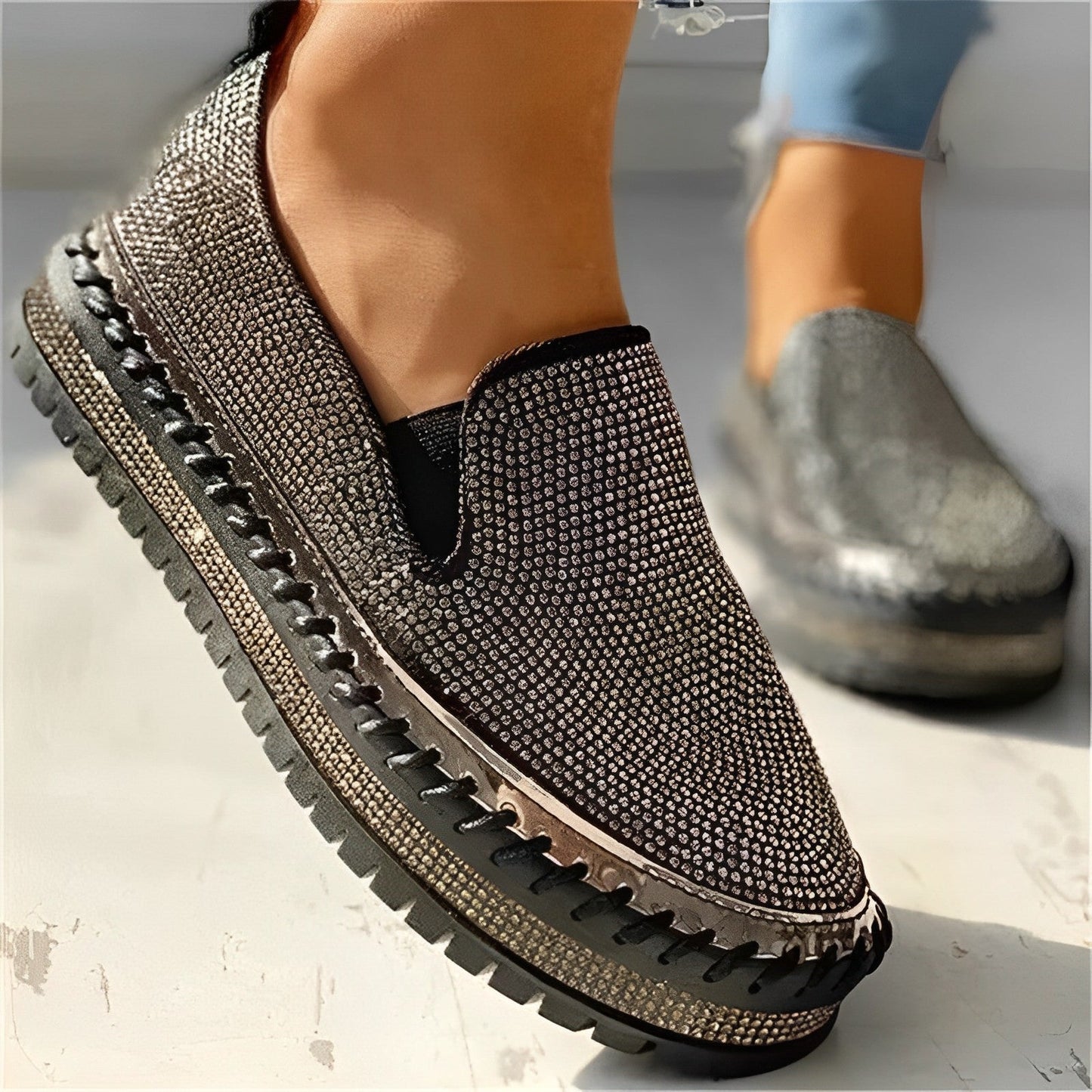 Patricia Loafer mit funkelnden Diamanten