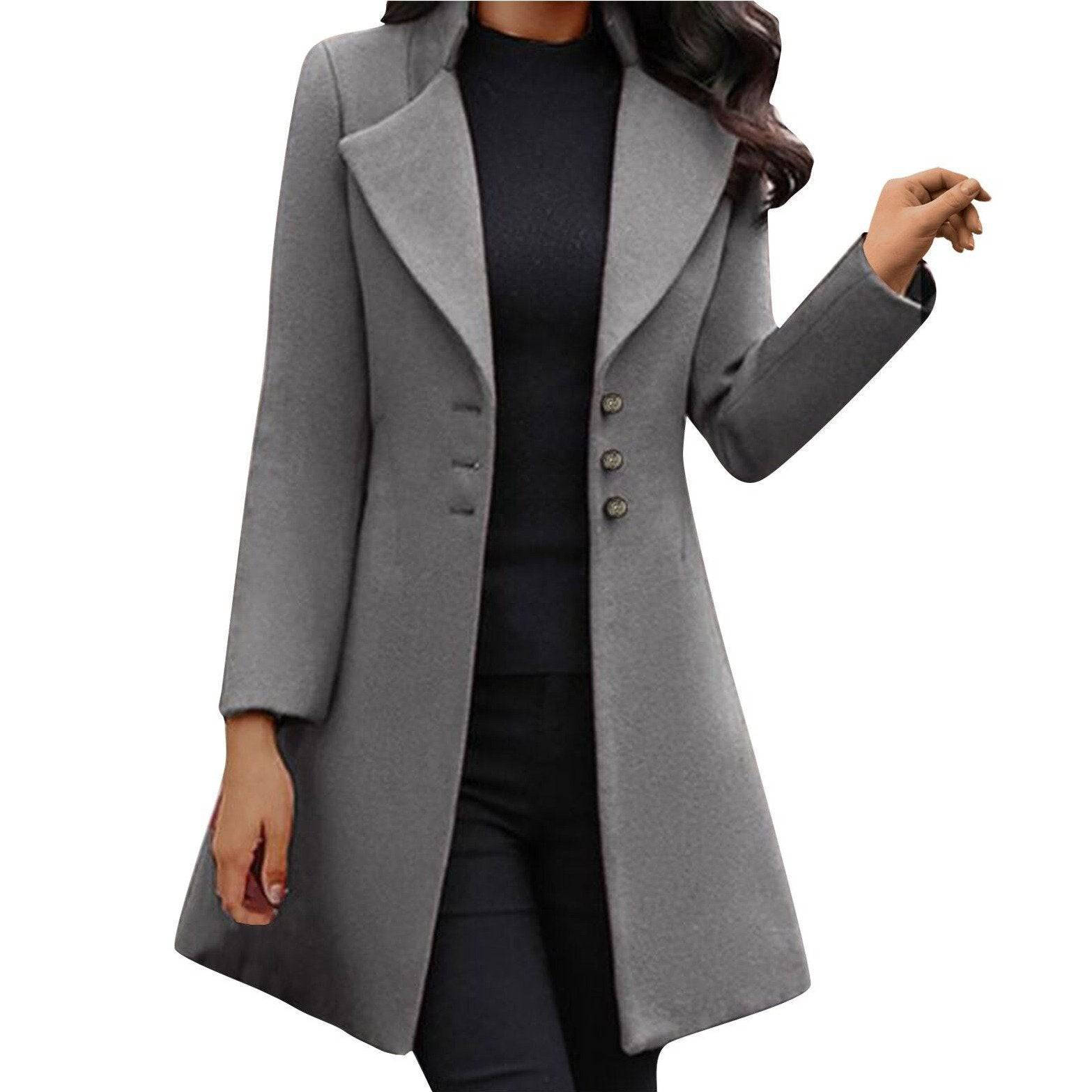 Elegantes Kleid mit Wollmantel von Hélène™