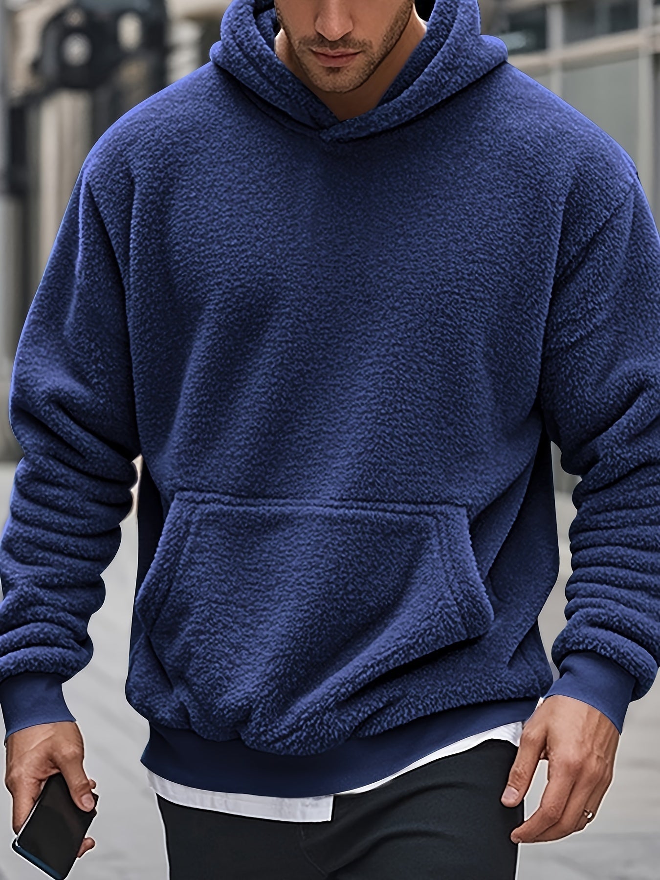 Krohn-e | Weiche Fleece-hoodie Polyester Komfort und Stil