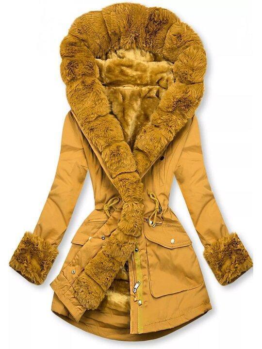Krohn-e | Steppjacke mit Plüschfutter für Damen Ideal für den Winter