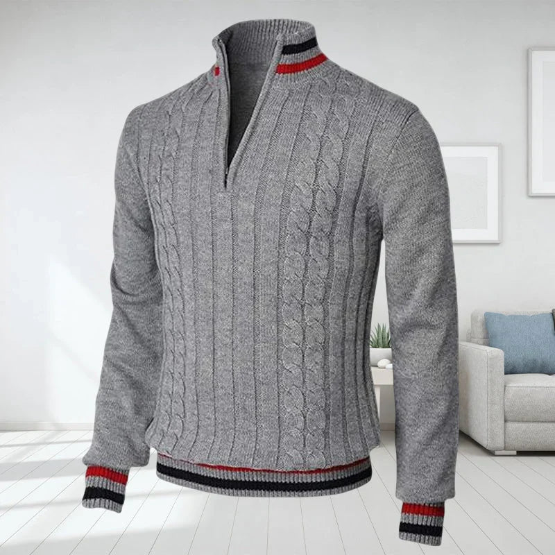 Naldo Rollkragenpullover mit Reißverschluss