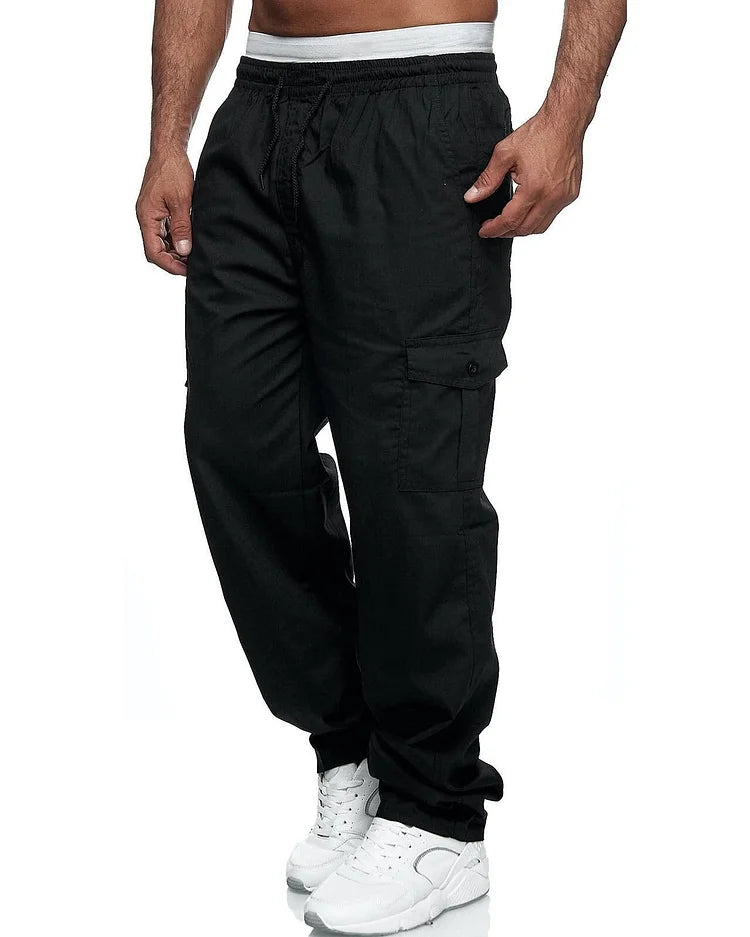 Robuste, bequeme Herrenhose mit vielen Taschen – perfekt für Outdoor-Abenteuer