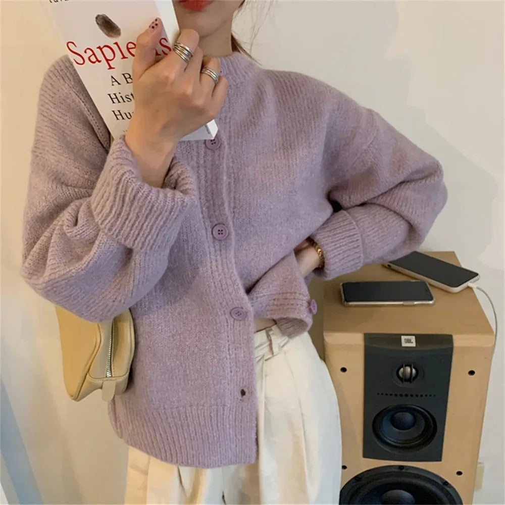 Krohn-e | lässiger Strickcardigan-Pullover