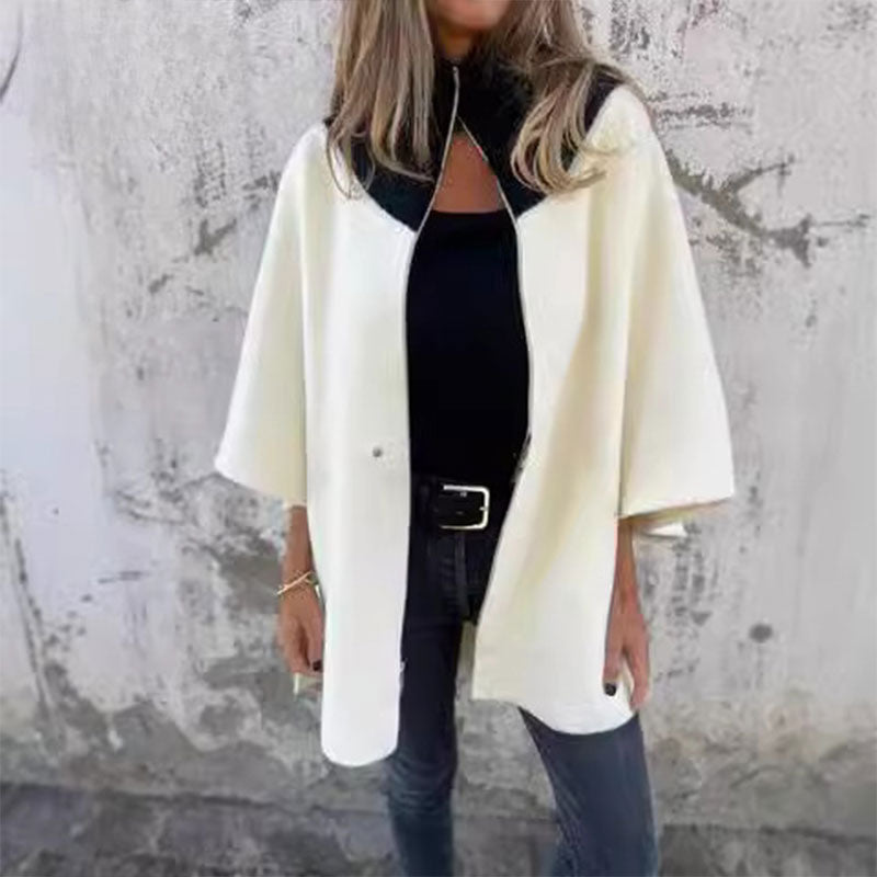 Krohn-e | Bicolor-Langjacke für elegante Lagenlooks