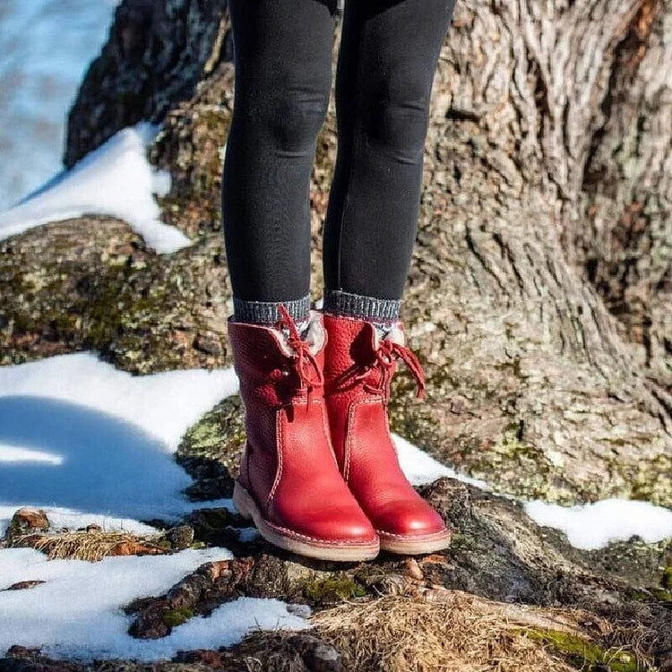 Elegante Vintage-Winterschuhe für Damen