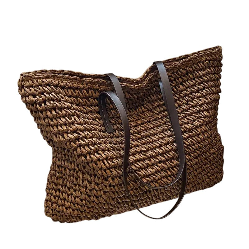 KROHN-E Damen Strandtasche Geräumig Strapazierfähig Sommer