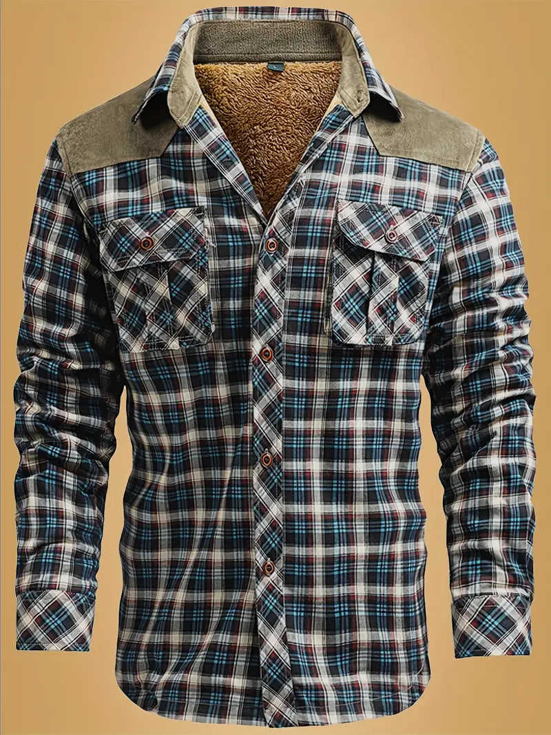 Keysonia Winterkleidung: Warmes Karo-Design mit Spleißdetails