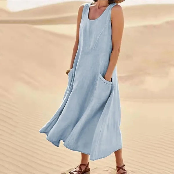 KROHN-E Damen Alltagskleid Klassisches Design Vielseitiger Stil