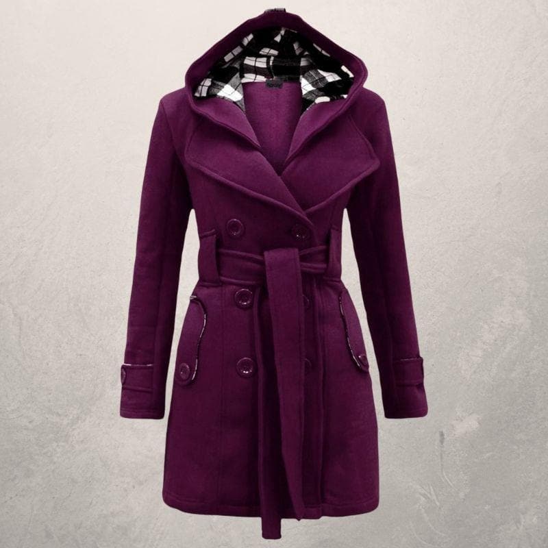 Krohn-e | Warme Winter Mantel - Taillengürtel