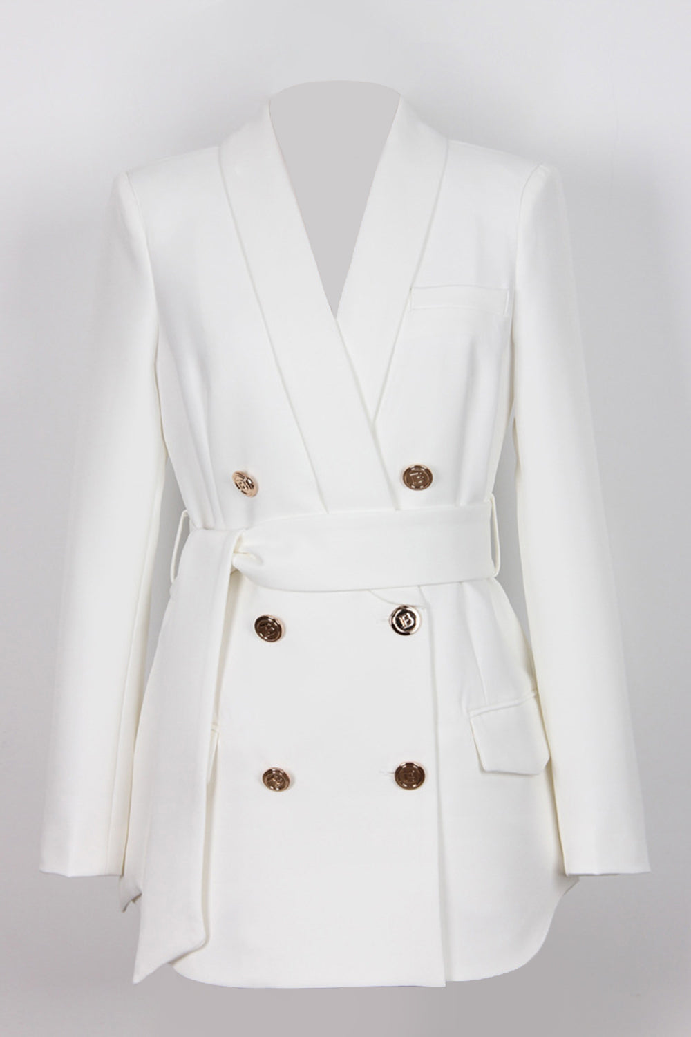 Krohn-e | Blazer mit Bindegürtel Klassisch und Stilvoll