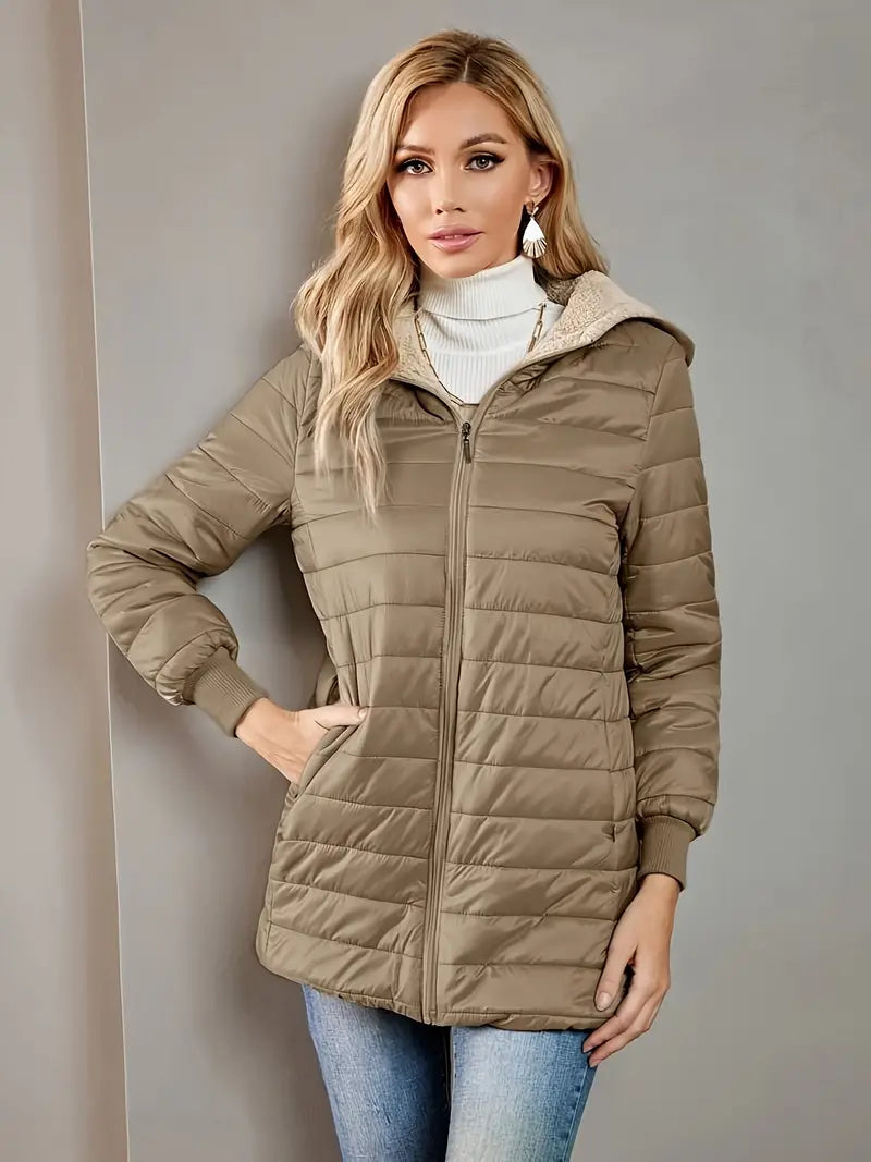 Krohn-e | Fleece Gefütterte Jacke mit Reißverschluss
