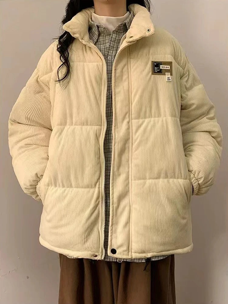 Cordjacke von Daniela® mit warmem Stehkragen