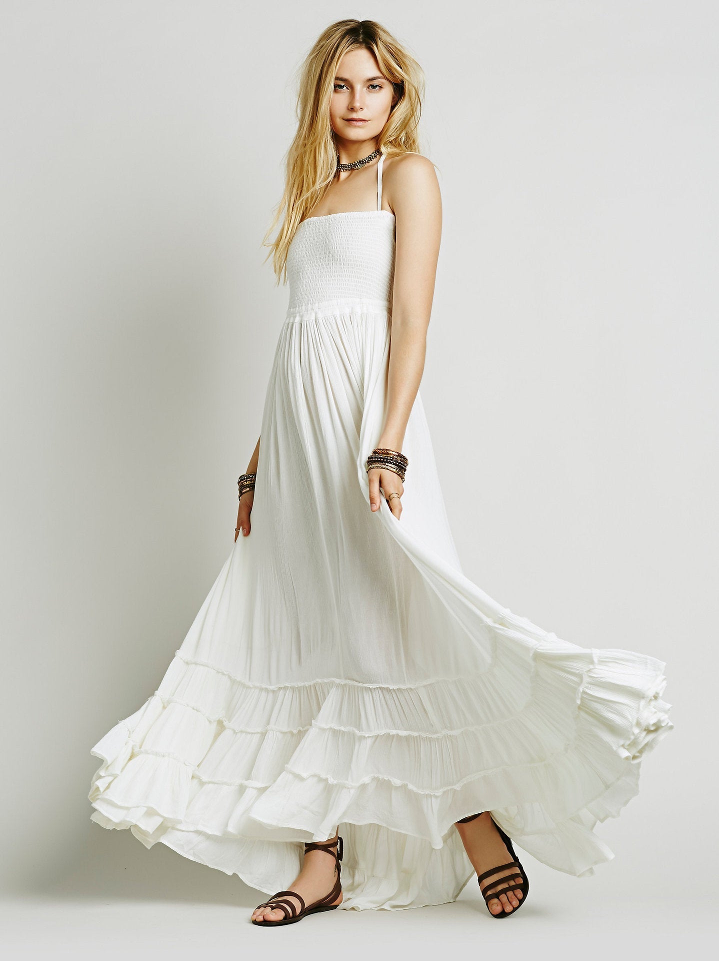 Heidi Mode | Kleid aus Baumwolle mit Neckholder