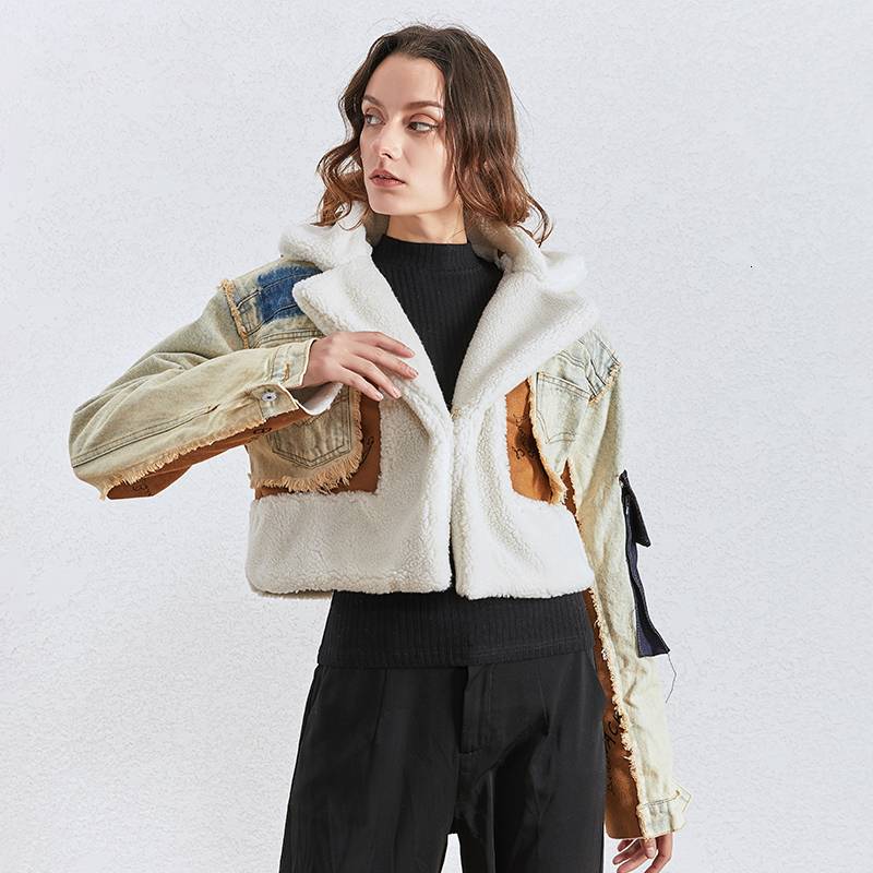Krohn-e | Got Caught Denim Crop Jacke