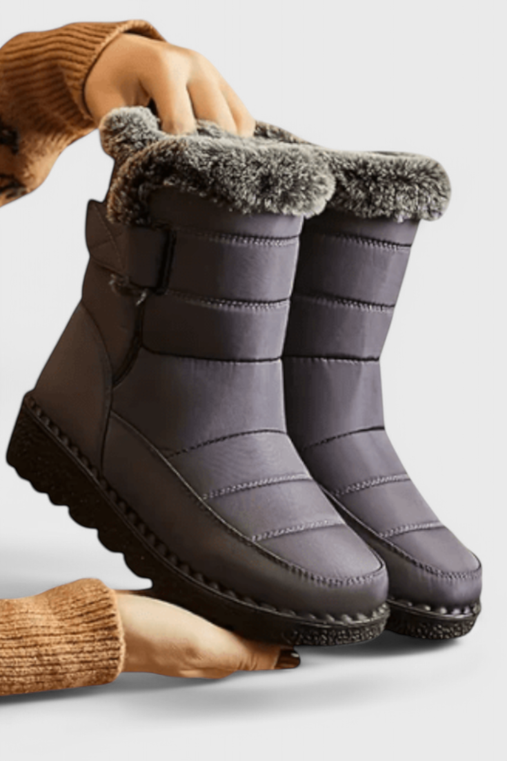 KROHN-E Damen Wasserdichte Stiefel Rutschfest Wadenhoch Allwetter