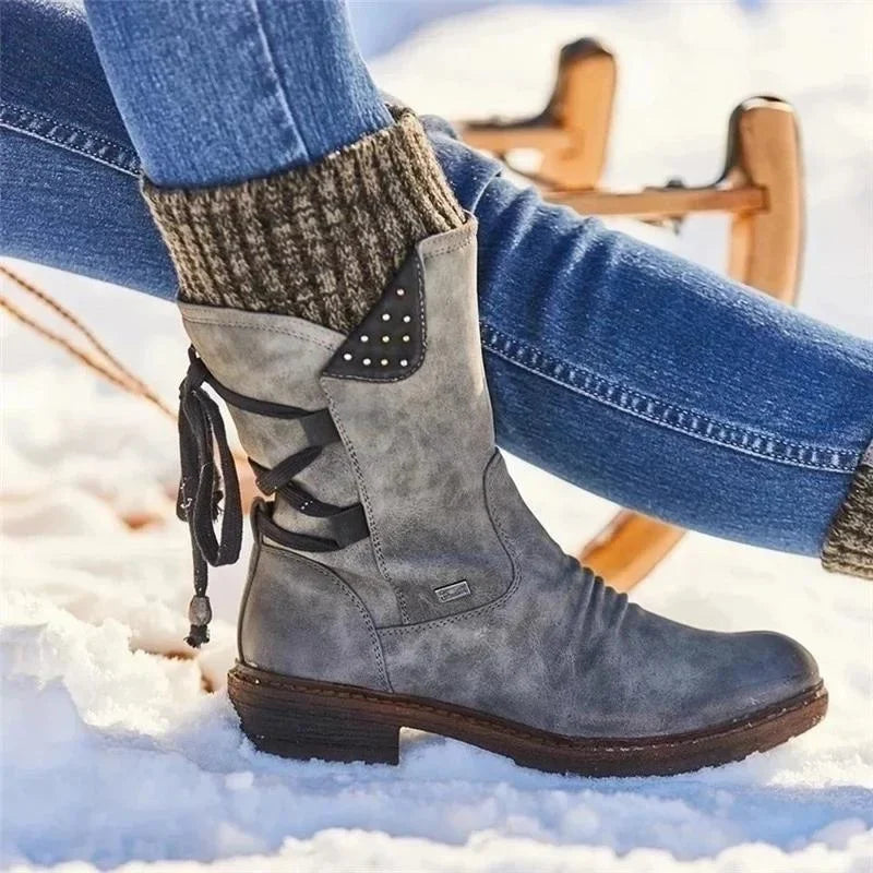 Krohn-e | Modische Winterstiefeletten Zum Schnüren