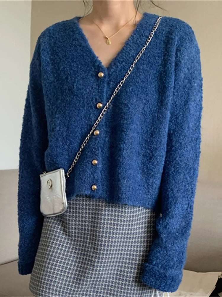 Krohn-e | Flauschige strickjacke