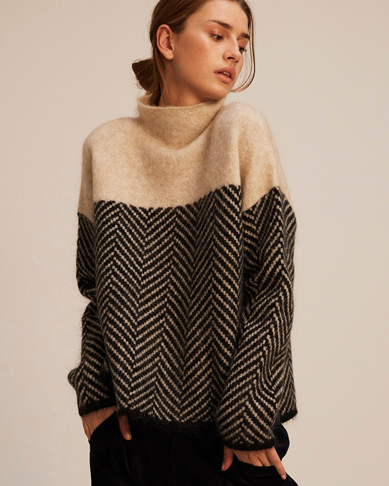 Krohn-e | Baumwolle Rollkragen-Pullover
