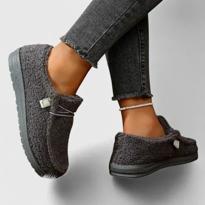 KROHN-E Damen Loafer bequeme Passform vielseitiger Stil Casual-Schuhe