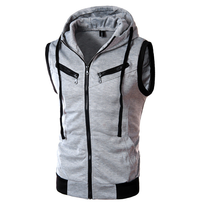 Herren ärmellose Kapuzenjacke Krohn-e