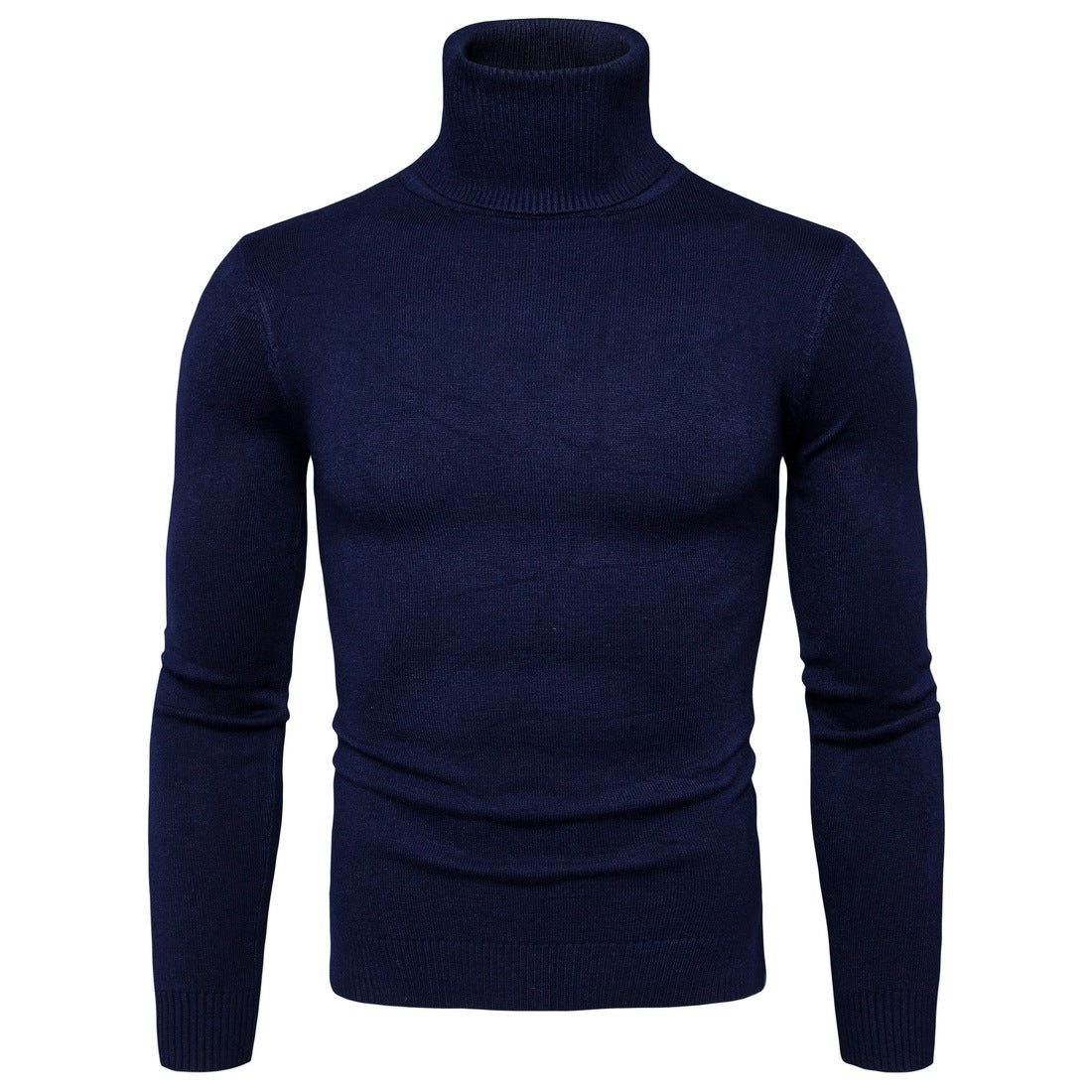 Herren Rollkragenpullover aus weicher Merinowolle mit eleganter Struktur Krohn-e