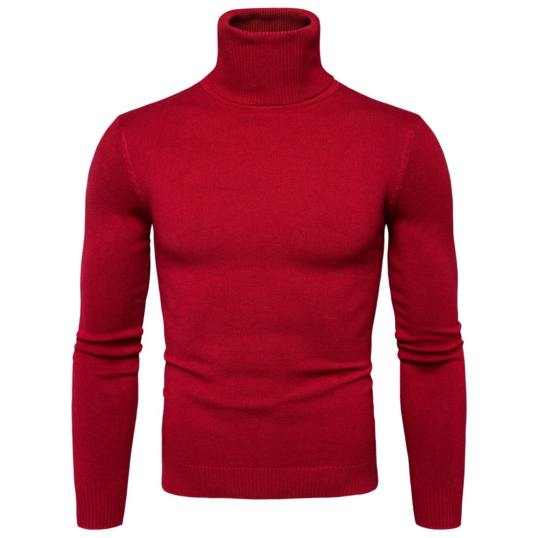 Herren Rollkragenpullover aus weicher Merinowolle mit eleganter Struktur Krohn-e