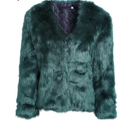 Damen Luxuriöse Kunstfelljacke mit weichem Innenfutter Krohn-e