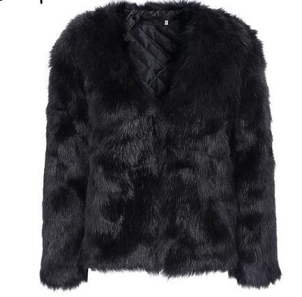 Damen Luxuriöse Kunstfelljacke mit weichem Innenfutter Krohn-e