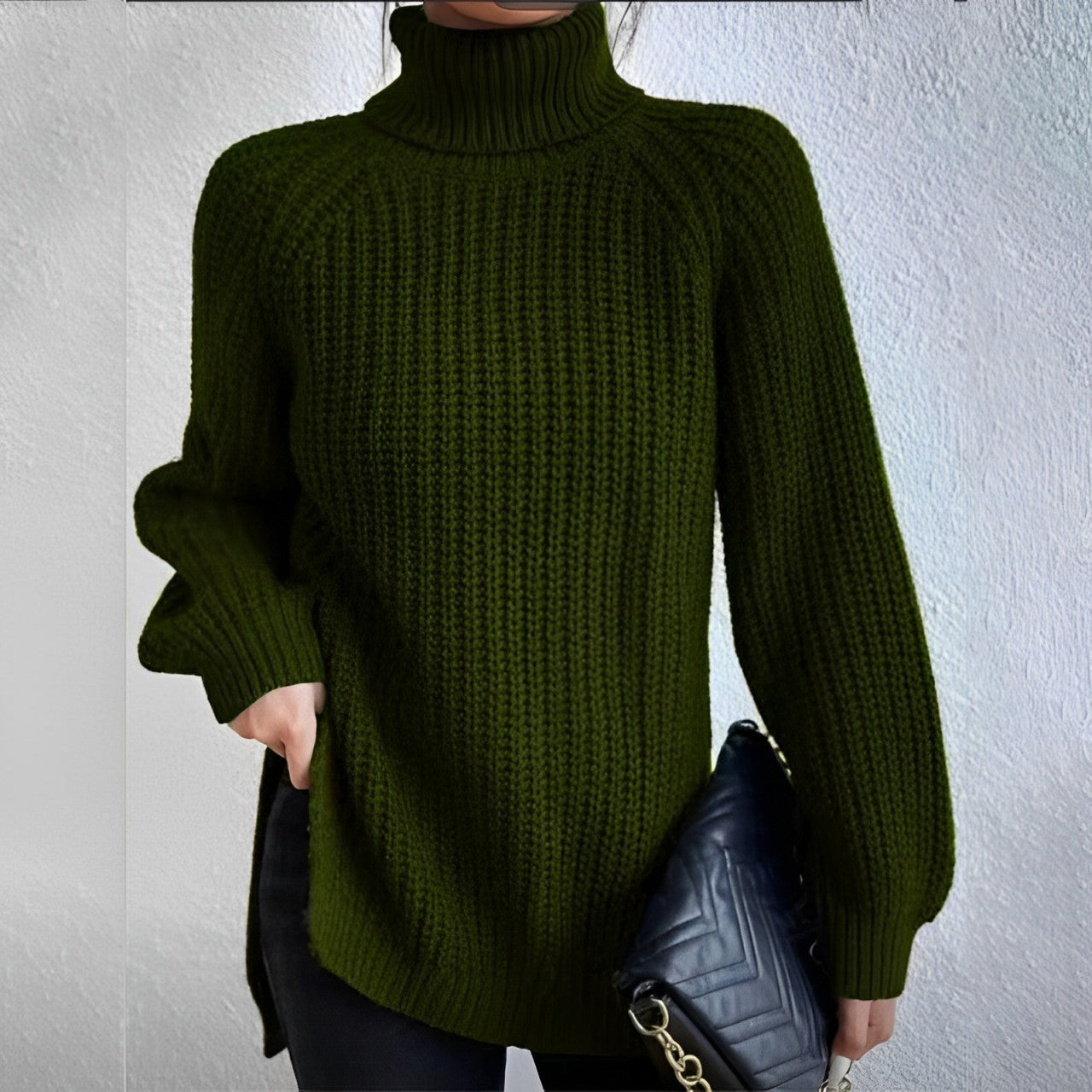 Mellony Rollkragenpullover aus warmer Baumwolle
