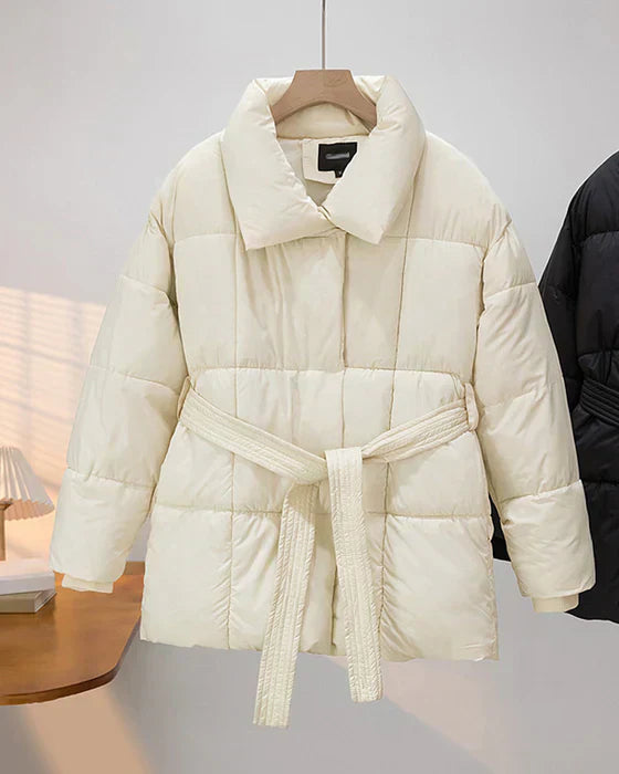 Krohn-e | Steppjacke mit Revers In Einer Dezenten Farbe