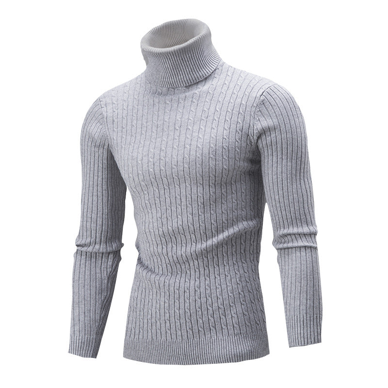 Herren rollkragen Pullover mit Zopfmuster Krohn-e