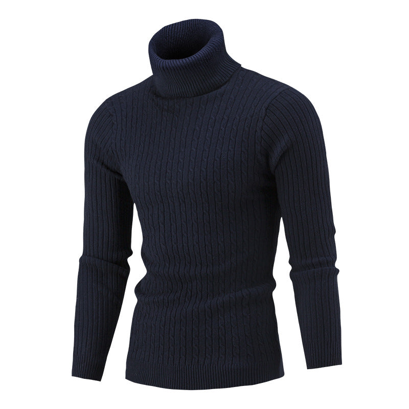 Herren rollkragen Pullover mit Zopfmuster Krohn-e