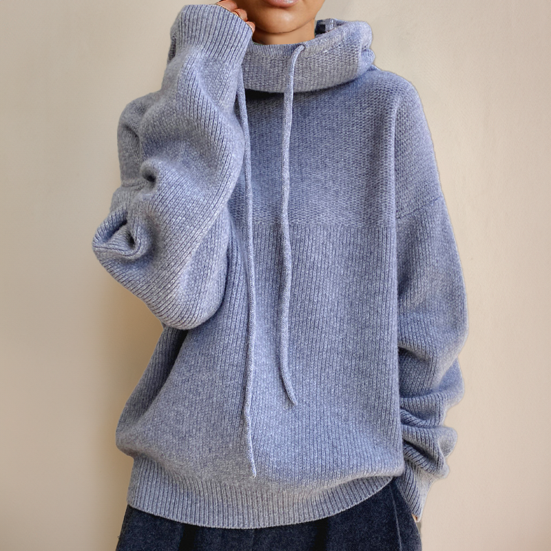 Krohn-e | Strick-Hoodie-Pullover für lässigen Komfort