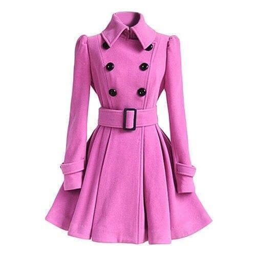 Krohn-e | Damen Doppelreiher Windbreaker Trenchcoat