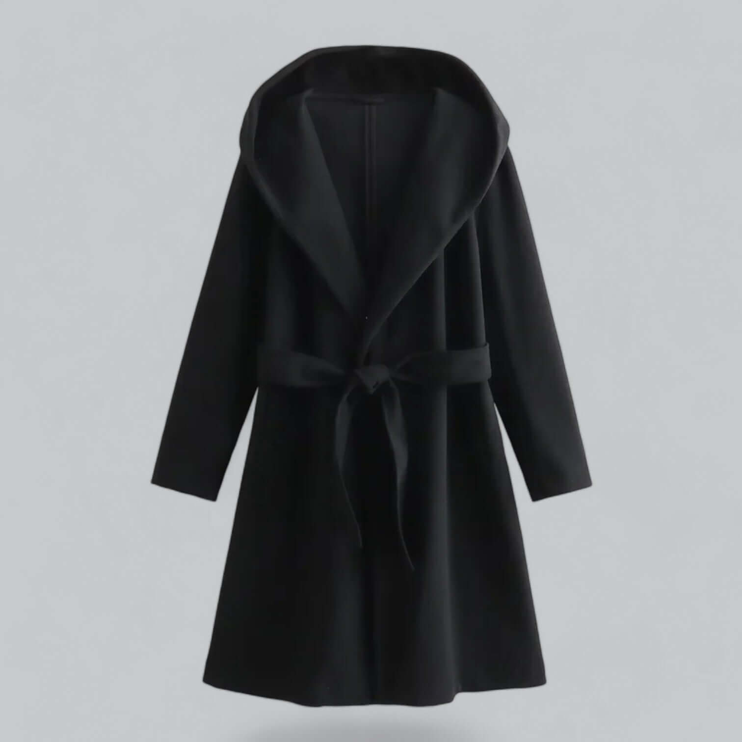Krohn-e | Damen Kapuzen Lang Trenchcoat