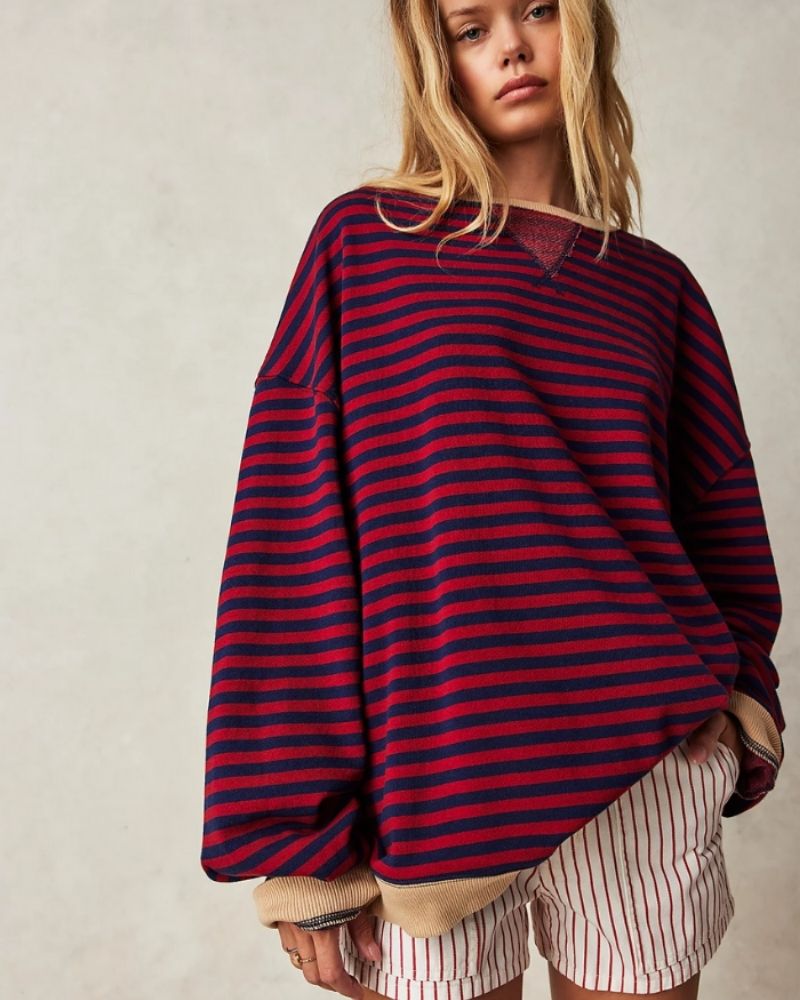 Krohn-e | Übergroßer Gestreifter Pullover