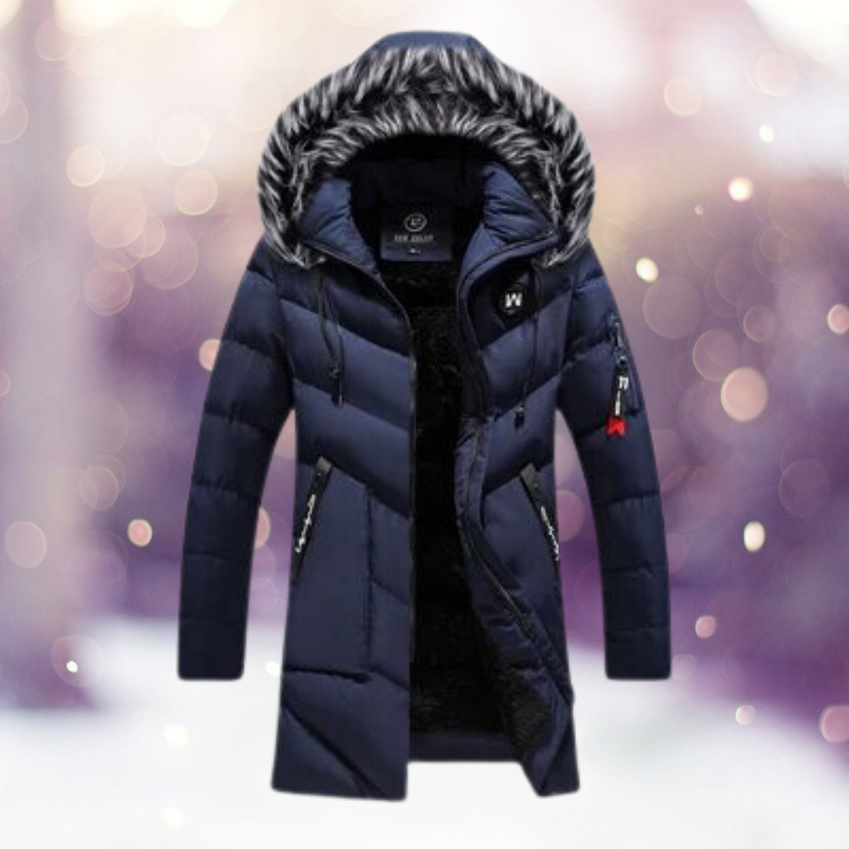 Krohn-e | Parka Jack - stilvolle isolierte Damen Außenjacke mit Kunstpelzkapuze
