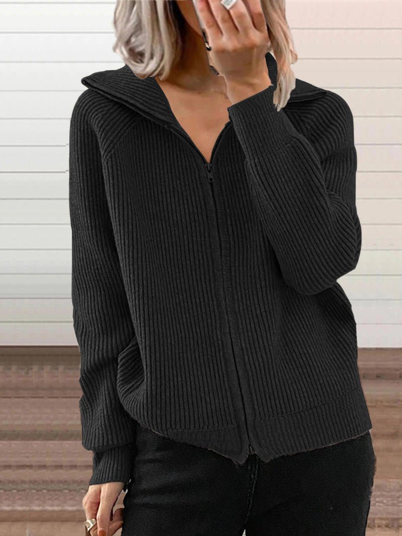 Krohn-e | Baumwollstrick Reißverschluss Pulloverjacke