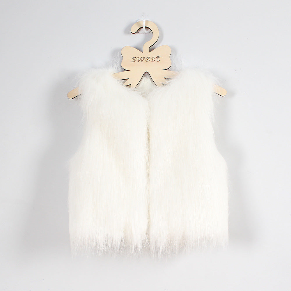 Damen Flauschige Kunstpelzweste mit elegantem Schnitt Krohn-e