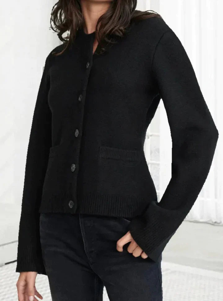 Krohn-e | Weicher Cardigan mit Knöpfen