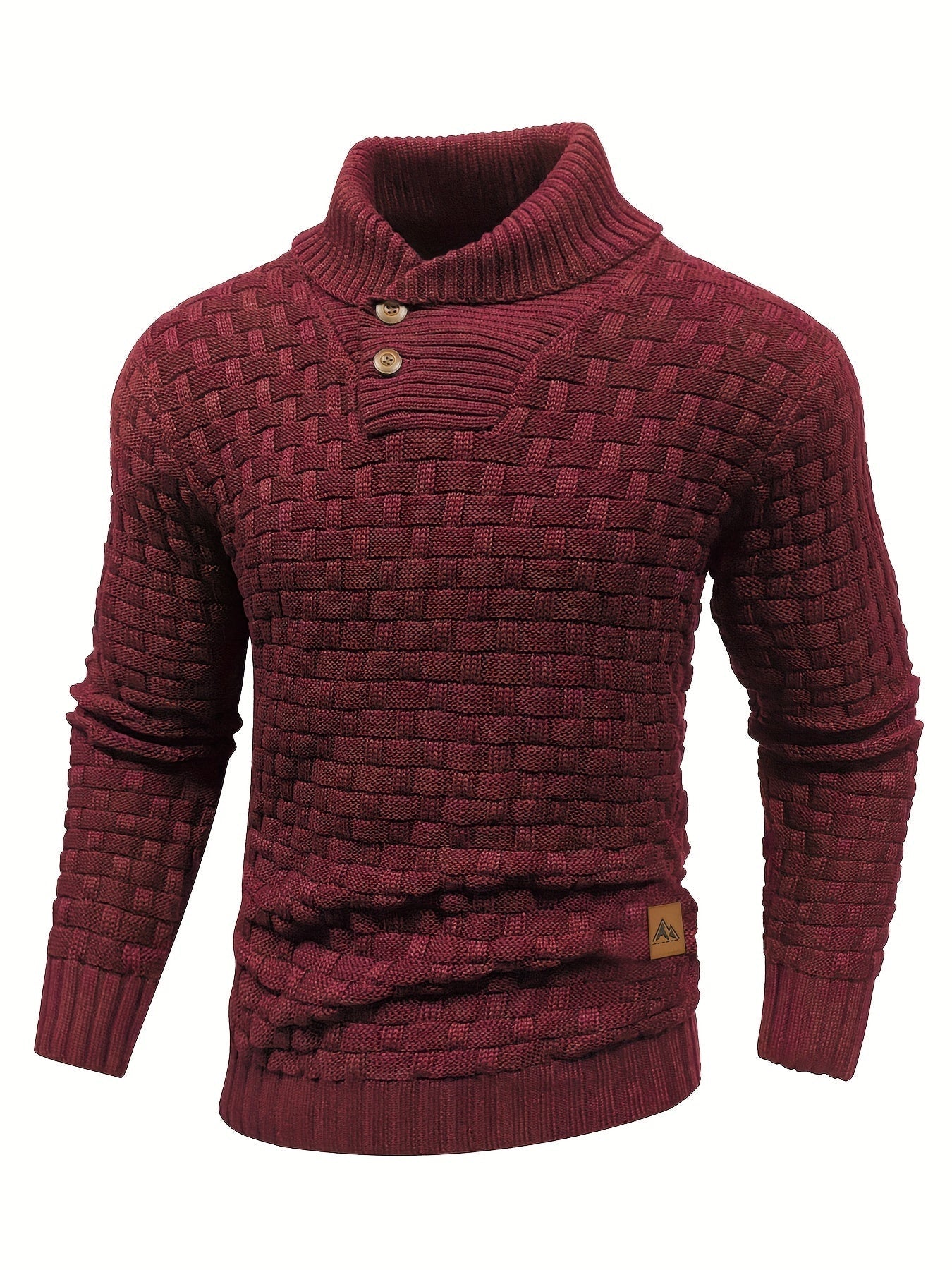 Krohn-e | Strickpullover mit Geflochtenem Muster Klassisch und Bequem Perfekt für Den Alltag