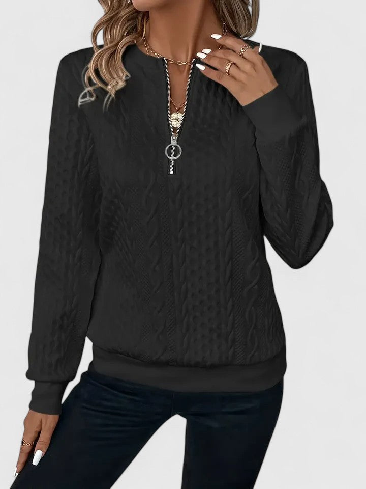 KROHN-E Damen Strickpullover Kuschelig Relaxed Fit Vielseitig