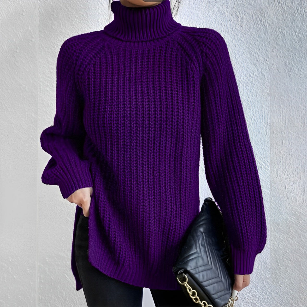 Mellony Rollkragenpullover aus warmer Baumwolle