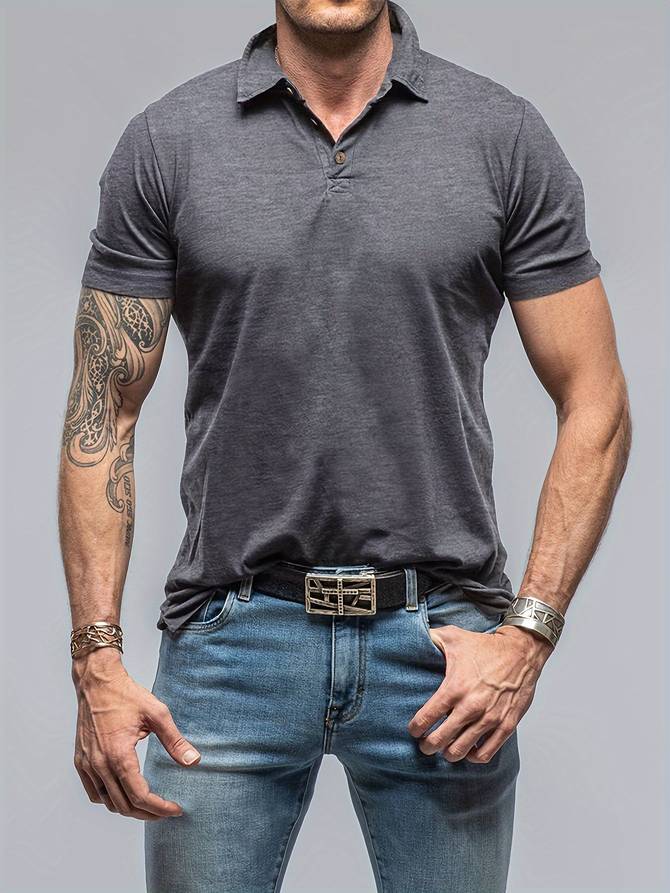 Elegantes Herren Polohemd, modern und schick