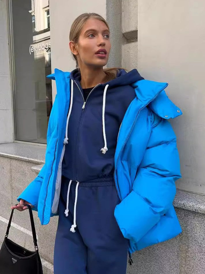Krohn-e | Gepolsterte Kurzjacke mit Kapuze